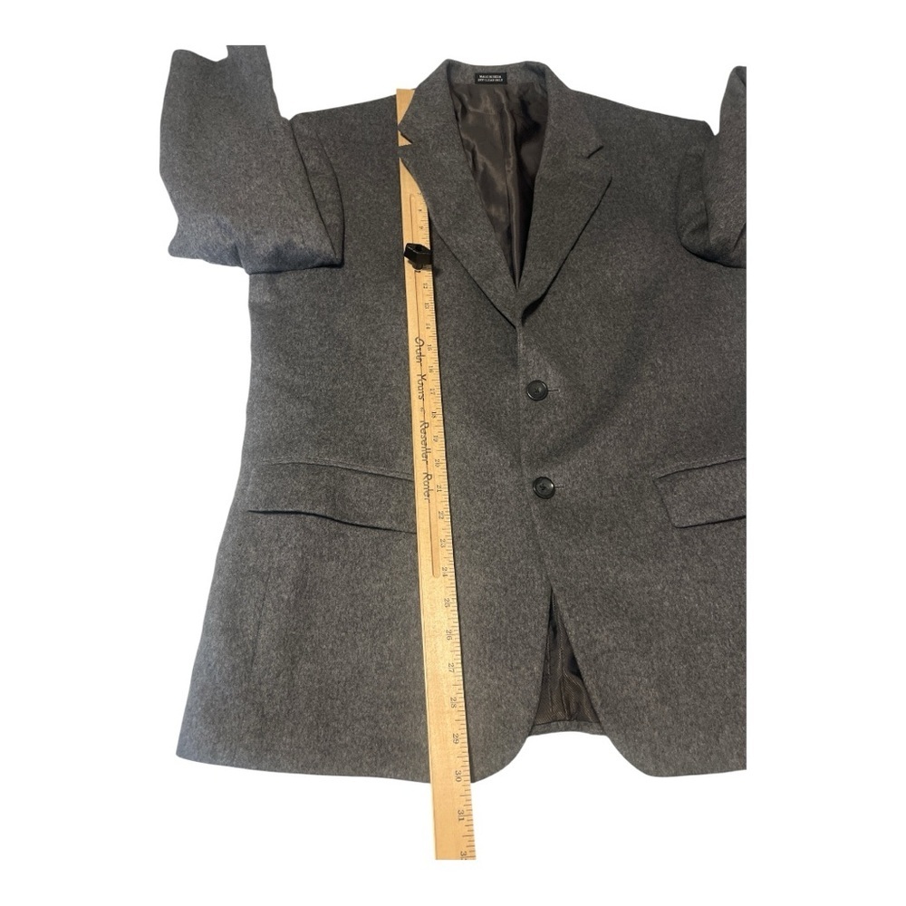 Oscar de la Renta Gray Wool & Cashmere Sport Coat Blazer - Men's 42 S BU3 - Picture 5 of 6